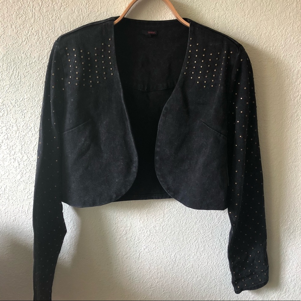 NWT Faded black denim jacket